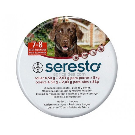 Seresto collar más de 8 KG